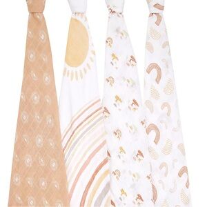 Aden and Anais 4-pk Classic Swaddles in Keep Rising print